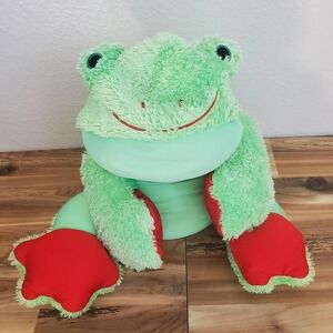 Moshi Green Frog Microbead Stuffed Plush Animal 21" Soft Squishy Pillow